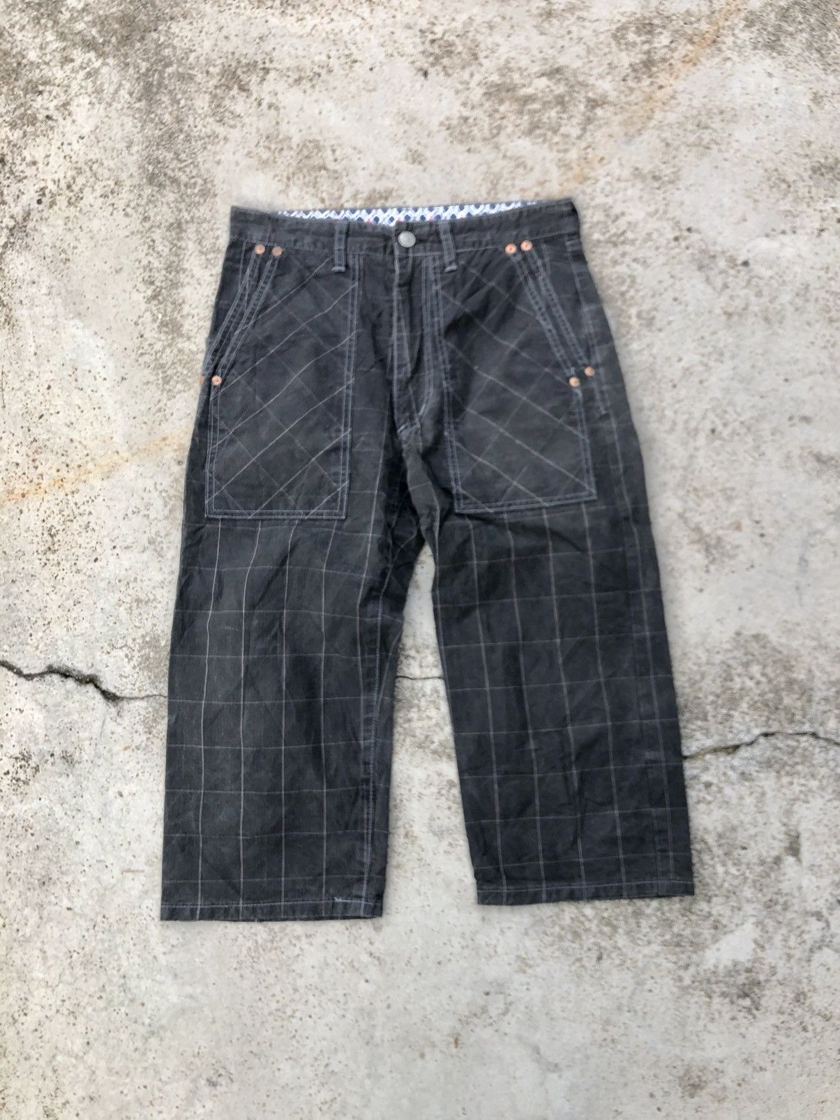 Designer × Japanese Brand HIROMICHI NAKANO FADED BLACK 3 QUARTER PANT Size US 28 / EU 44 - 1 Thumbnail