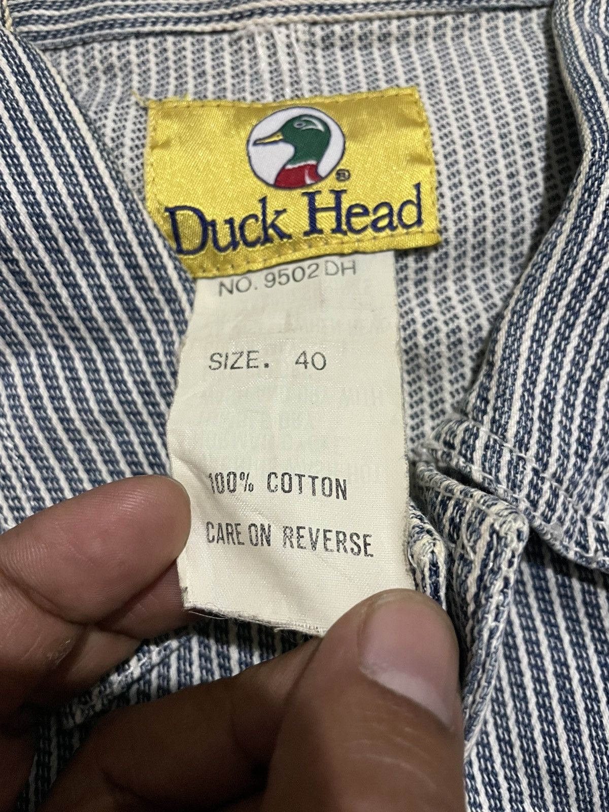 Duck Head Duck Head WWII Hickory Work Coat Coverall Laurel Leaf Button Size US M / EU 48-50 / 2 - 13 Thumbnail