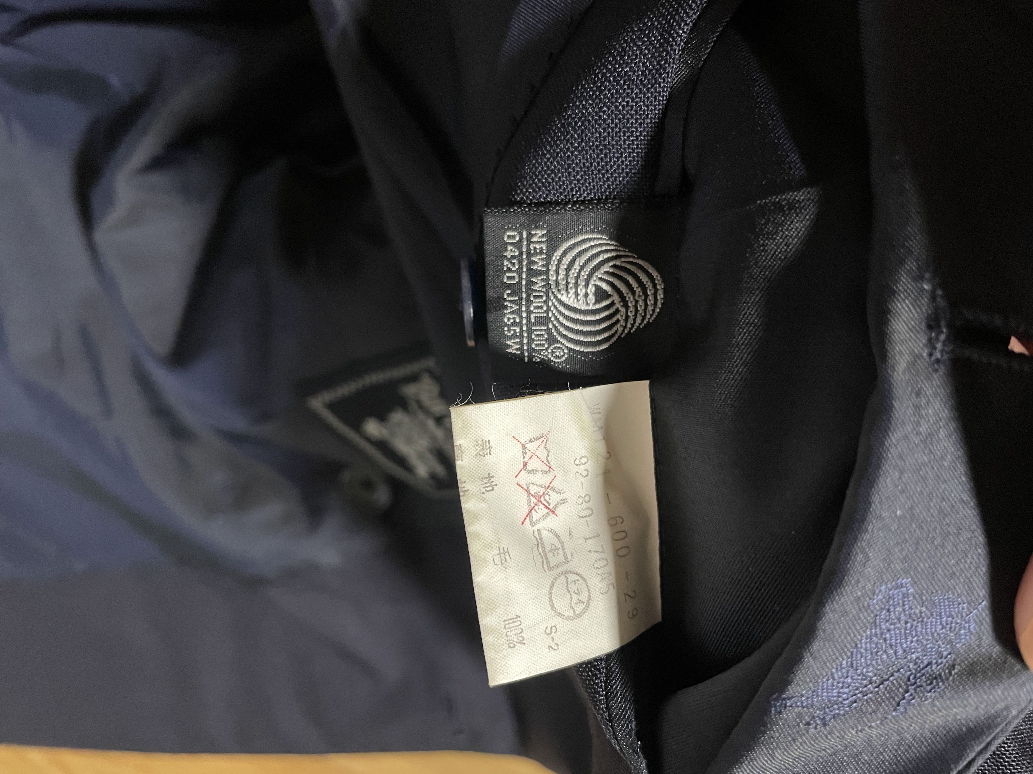 Burberry Vintage Burberry Navy Double Breasted Blazer Size 36S - 6 Thumbnail
