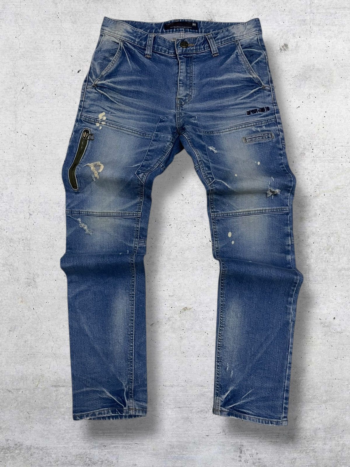 Japanese Brand VINTAGE JAPAN DESIGNER CRAFTED PREMIUM SPLASH OG DENIM Size US 32 / EU 48 - 1 Thumbnail