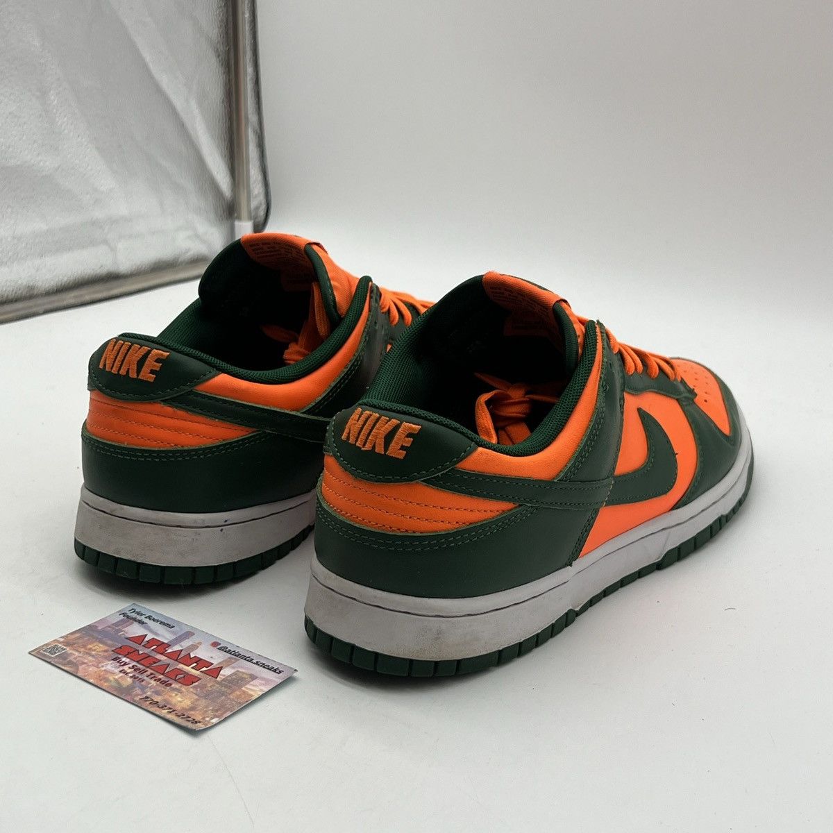 Nike Nike dunk low Miami Hurricanes Size US 12.5 / EU 45-46 - 5 Thumbnail