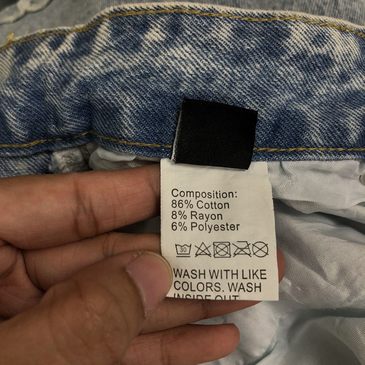 Japanese Brand 🔥VINTAGE CROPPED DENIM JEANS DISTRESSED JAPAN RICK OWENS Size US 26 / EU 42 - 13 Thumbnail