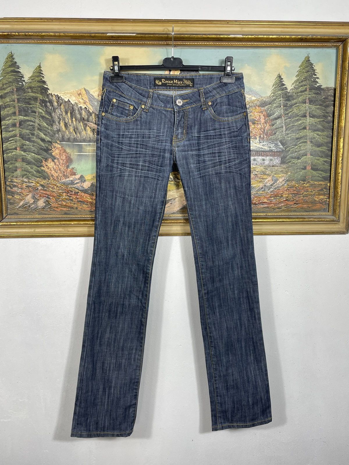 If Six Was Nine × Japanese Brand × Le Grande Bleu (L.G.B.) Avant Garde Boot Cut Denim Jenas Vintage Y2k Flare Trousers Size 30" / US 8 / IT 44 - 2 Thumbnail