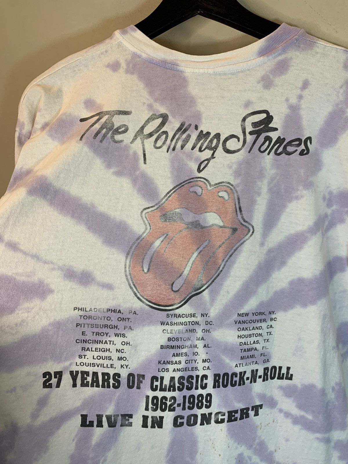Band Tees *RARE* Vintage 80’s Rolling Stones Steel Wheels Tour T-Shirt Size US L / EU 52-54 / 3 - 4 Thumbnail