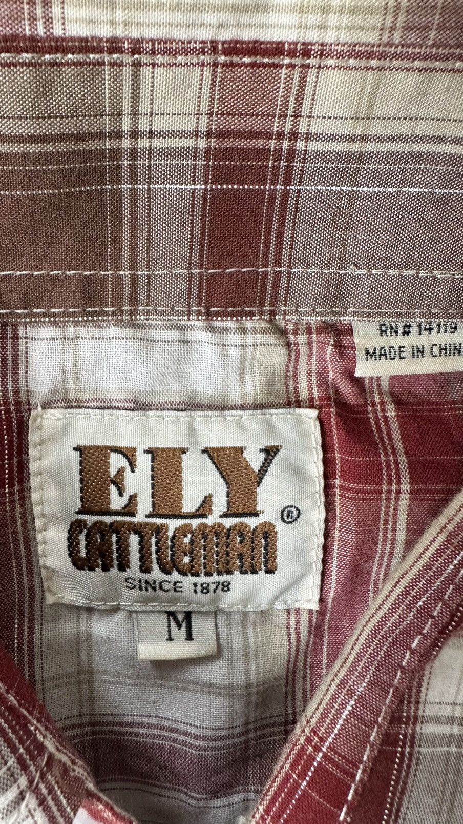 Vintage VINTAGE ELY CATTLEMAN WESTERN SHIRT PEARL SNAP Size US M / EU 48-50 / 2 - 8 Thumbnail