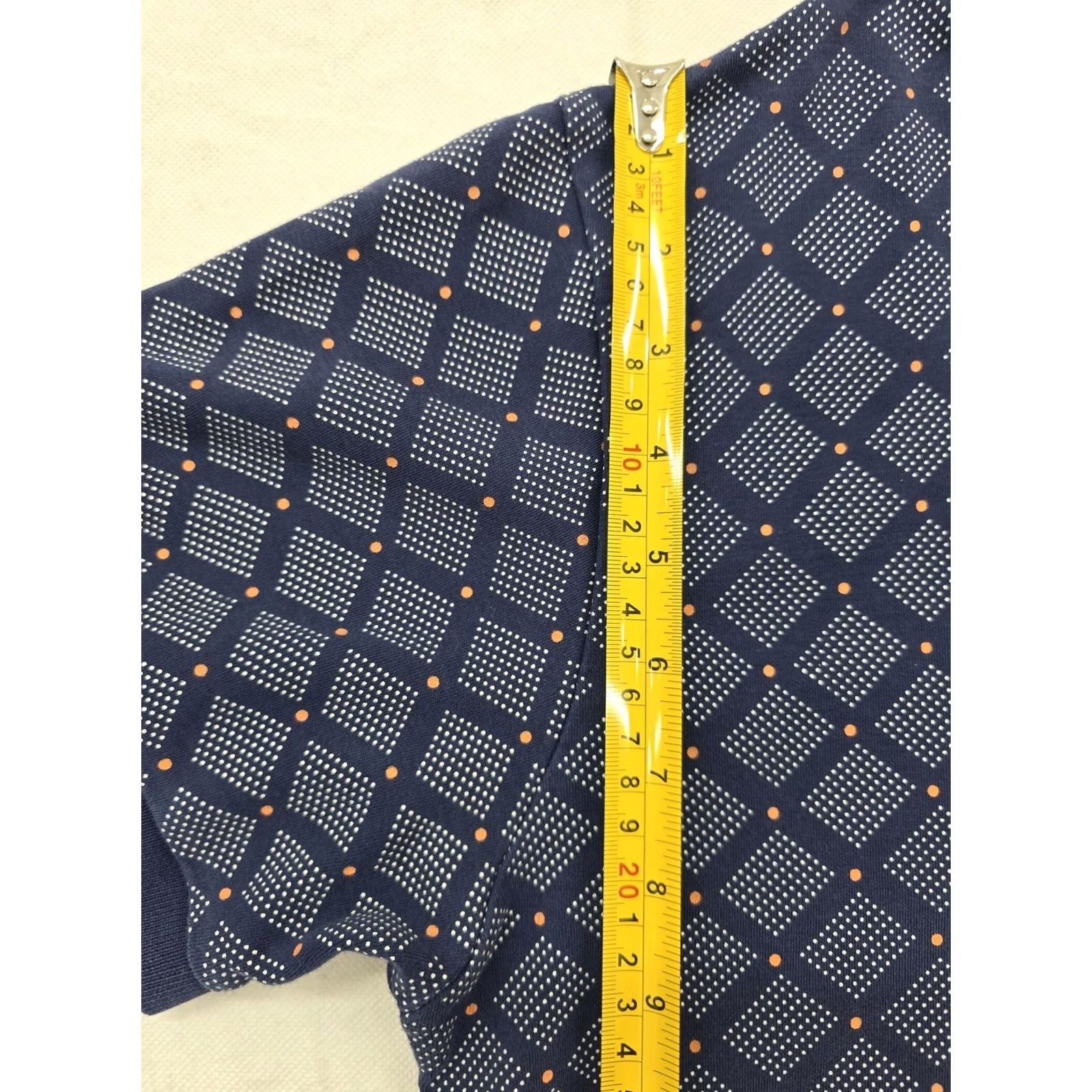 Hugo Boss Hugo Boss XL Dark Blue Diamond Cotton Polo Shirt Short Sleeve Men Size US XL / EU 56 / 4 - 7 Thumbnail