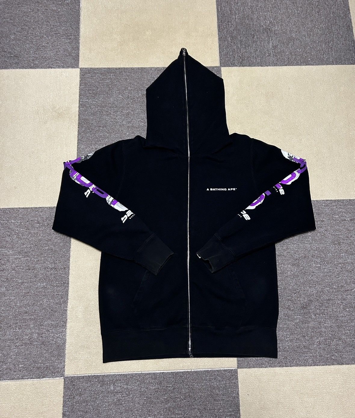 Bape ghost full zip hoodie black sale