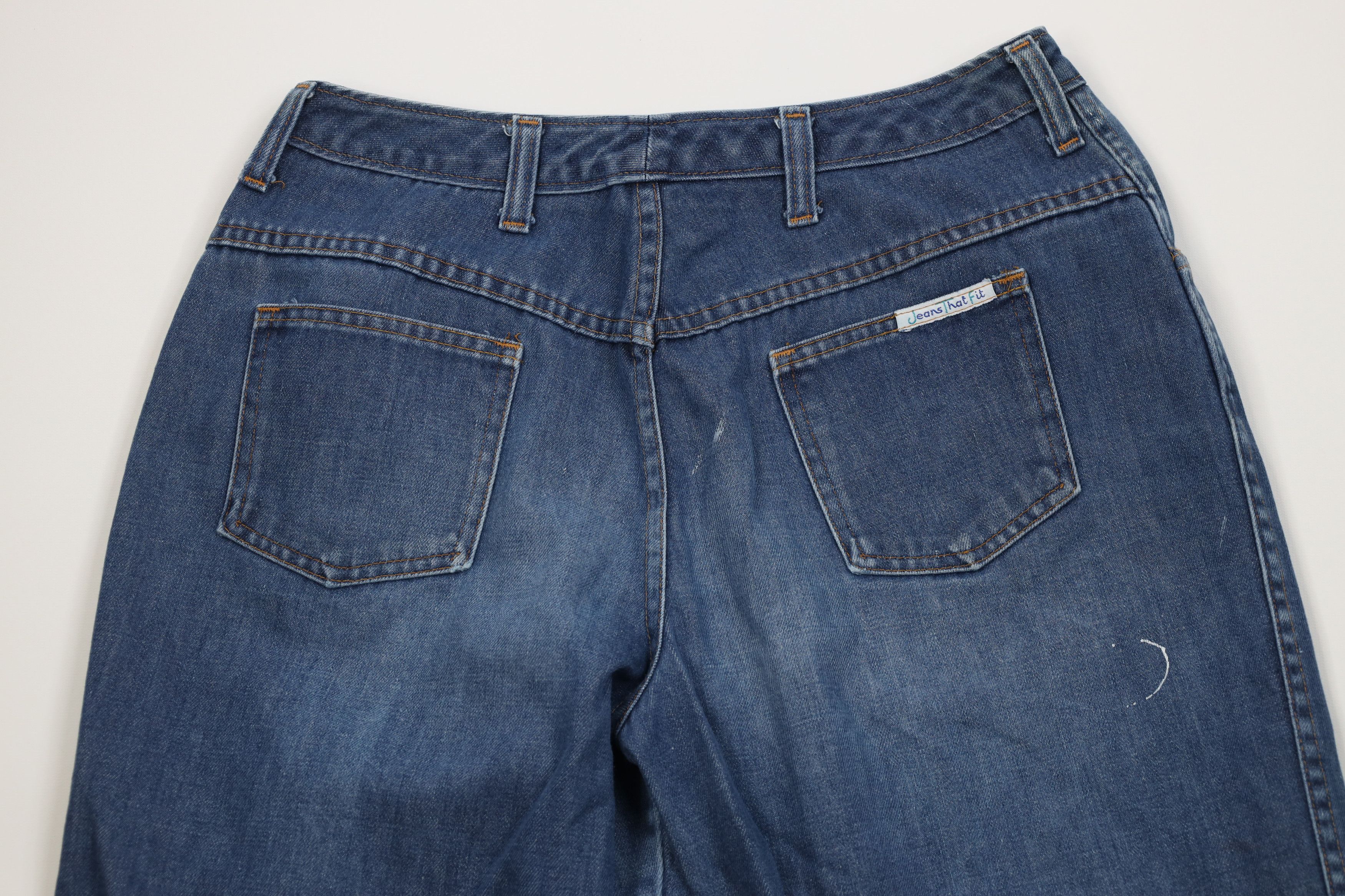 Vintage Vintage 70s Streetwear Baggy Wide Leg Denim Jeans Blue USA Size US 30 / EU 46 - 11 Thumbnail