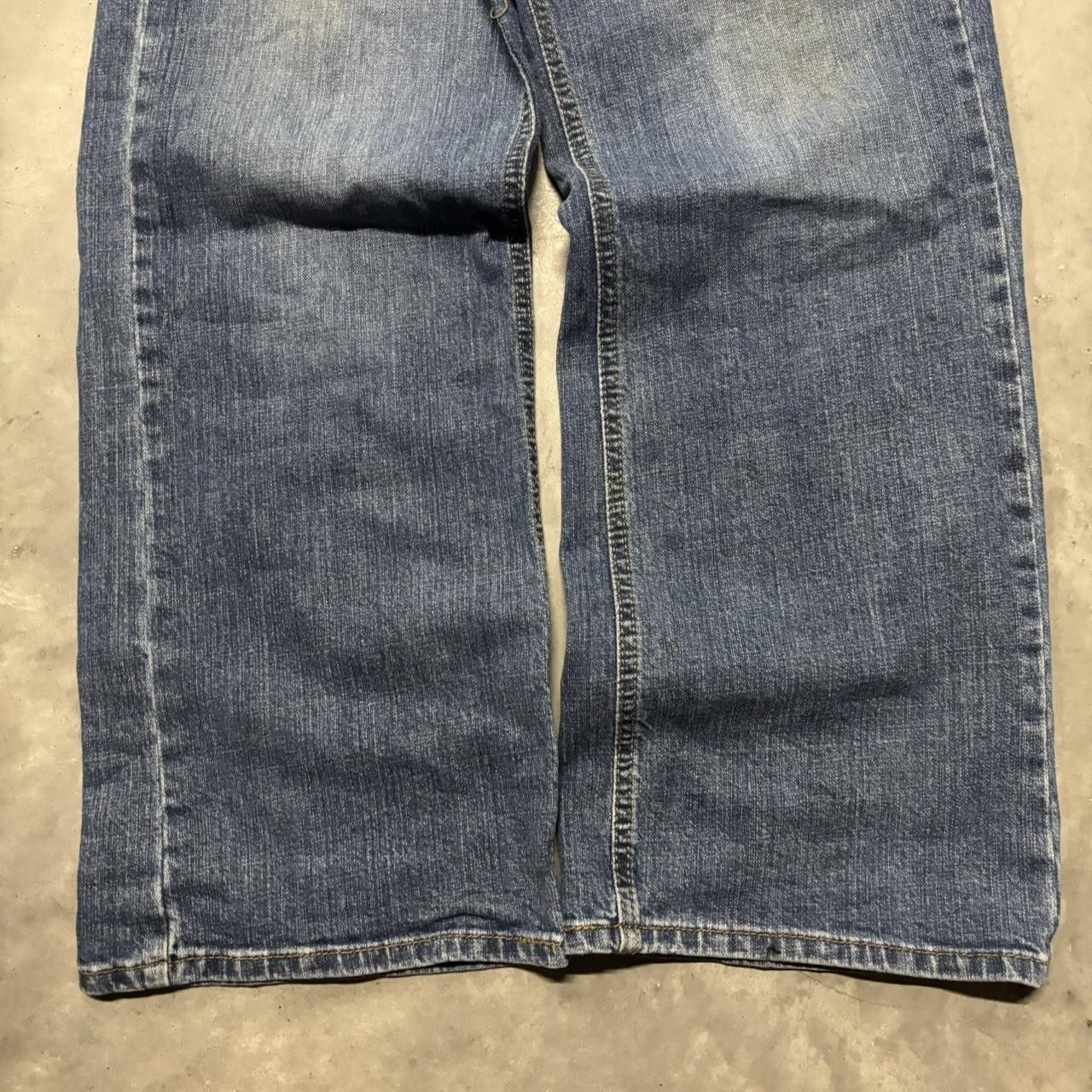 Japanese Brand × Levi's Crazy Vintage Y2K/2000s Grunge Dark Wash Levis Bootcut Denim Jeans! Size US 36 / EU 52 - 6 Thumbnail