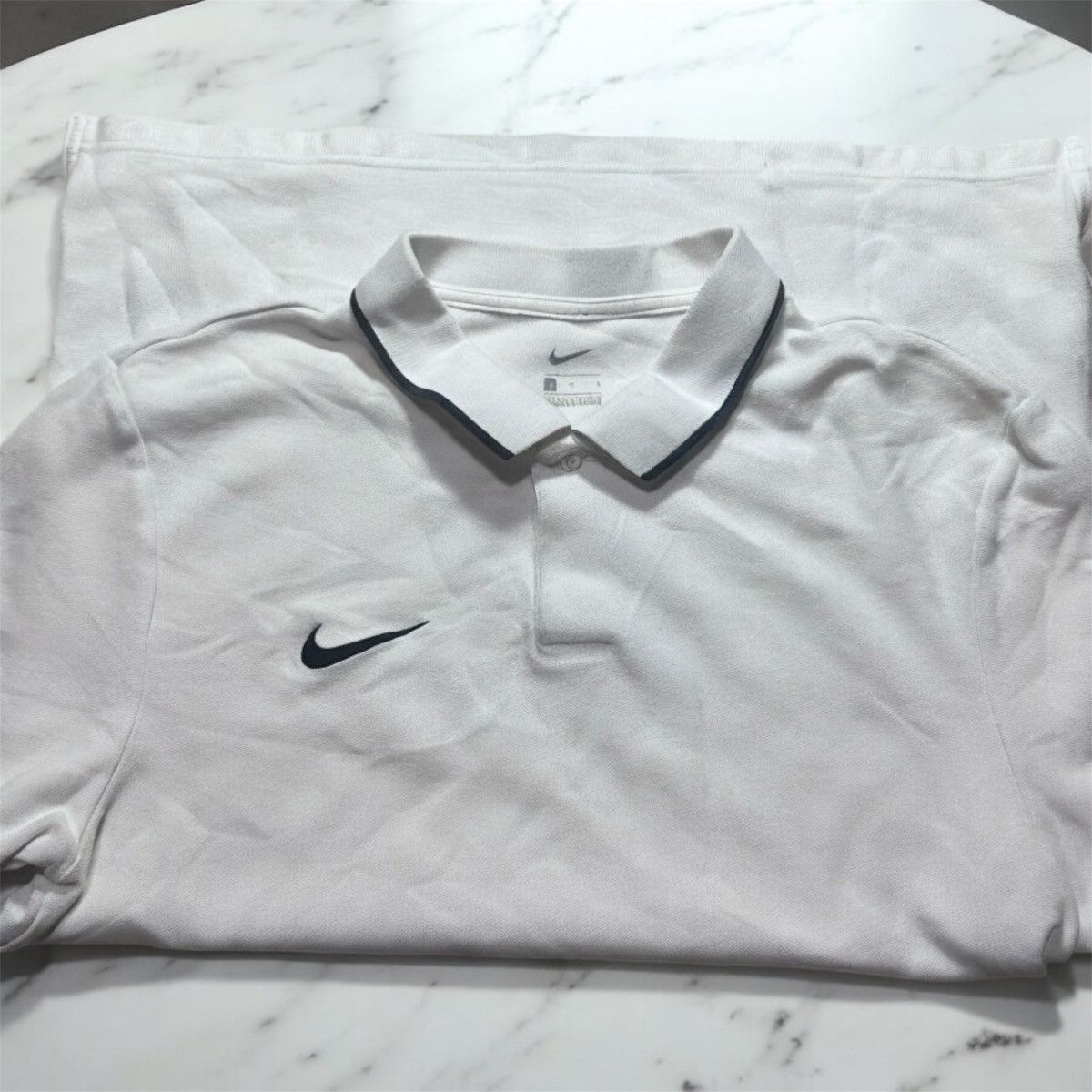 Nike × Vintage Nike Polo Weiß Size US M / EU 48-50 / 2 - 3 Thumbnail