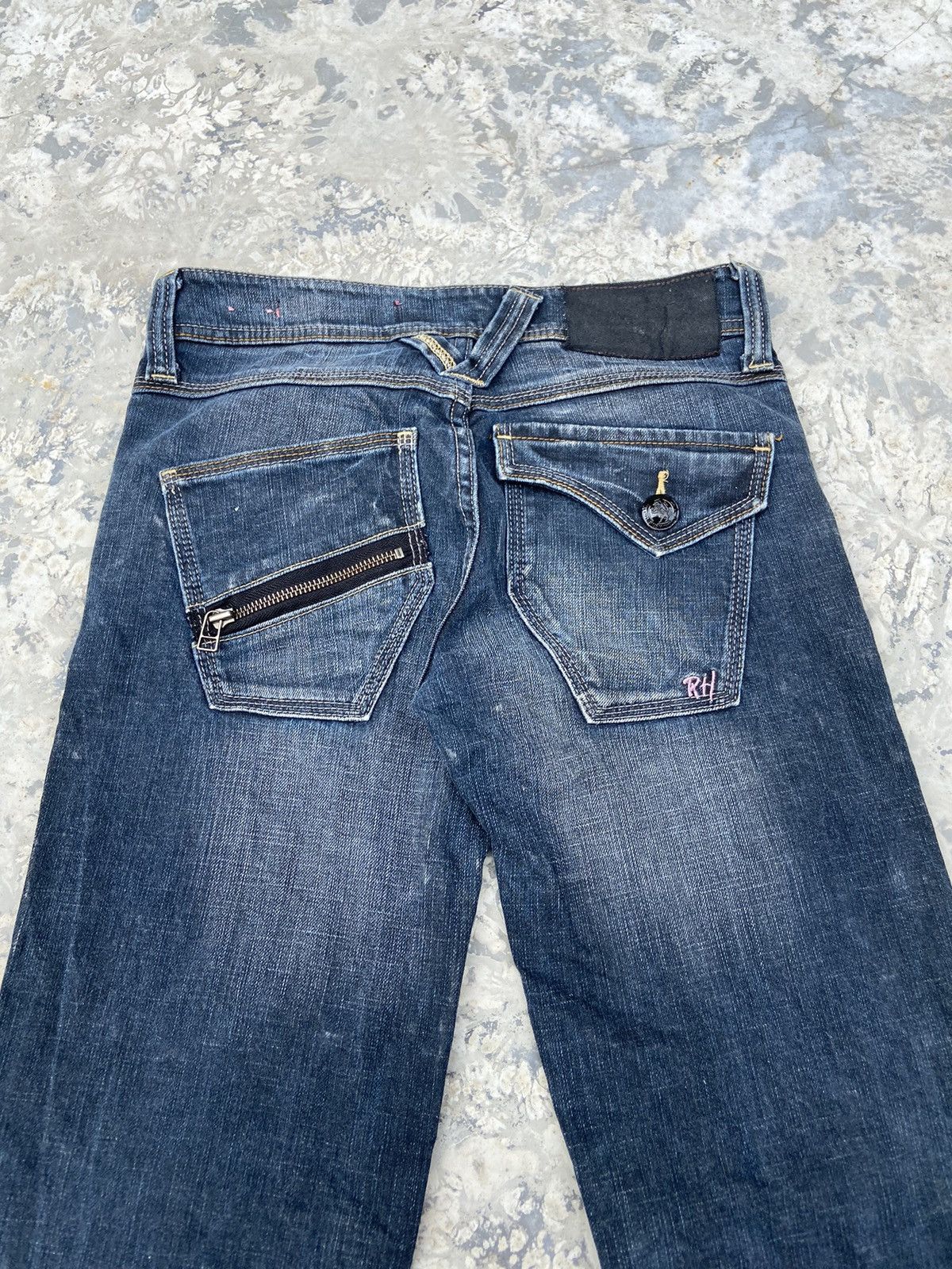 Japanese Brand Vintage Y2K rush hour denim pants flare Size 26" / US 2 / IT 38 - 3 Thumbnail