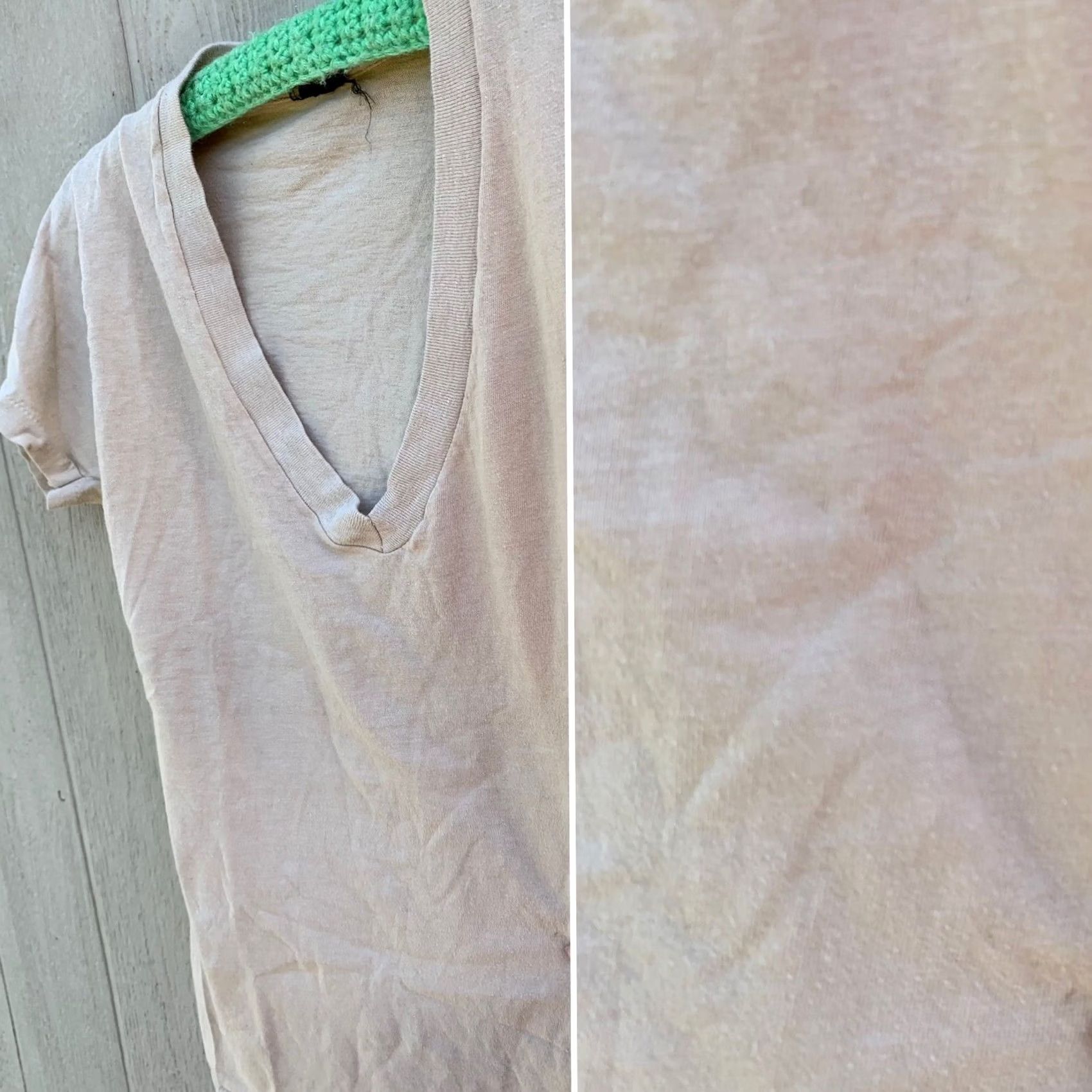 Vintage VINTAGE BVD T-Shirt V-Neck Shirt Mens Beige 34-36 100% Cotton Single Stitch USA Size S Size US S / EU 44-46 / 1 - 7 Thumbnail