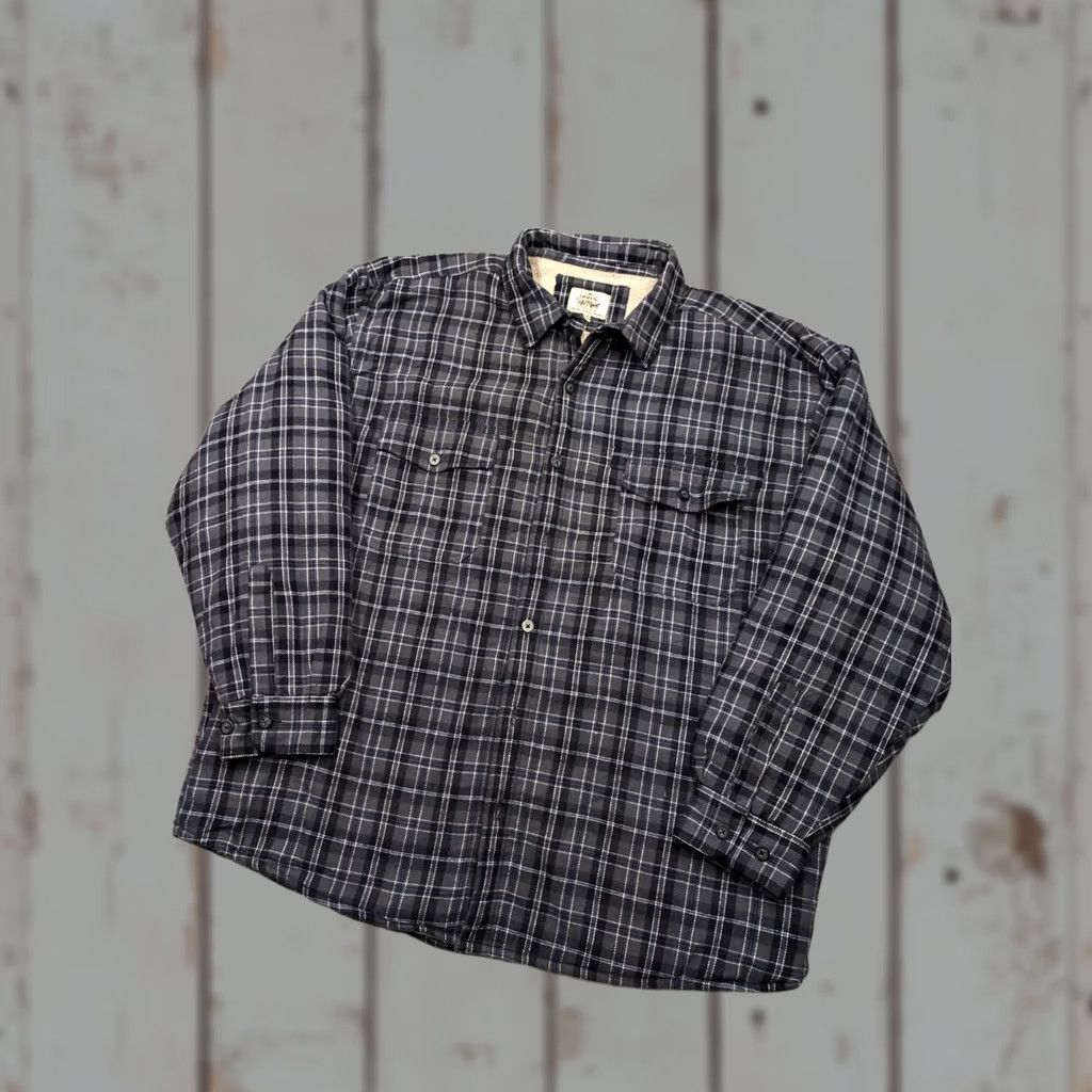 Levi's Levi's Men XXL Flannel Jacket Shackleton Shacket Sherpa Lined Plaid Black Button Size US XXL / EU 58 / 5 - 1 Thumbnail