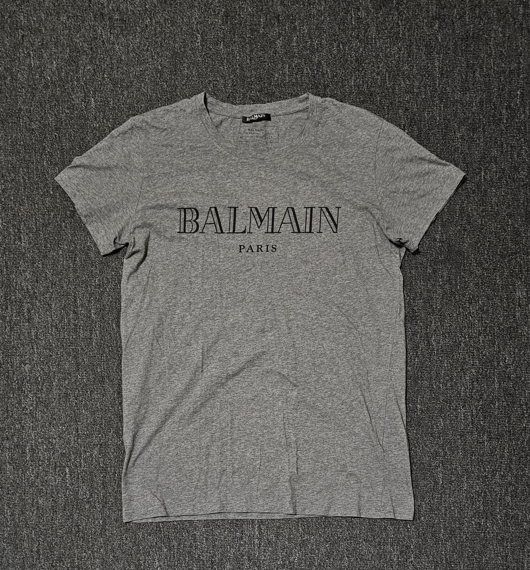 Balmain Balmain men's gray T-shirts size L Size US L / EU 52-54 / 3 - 1 Thumbnail