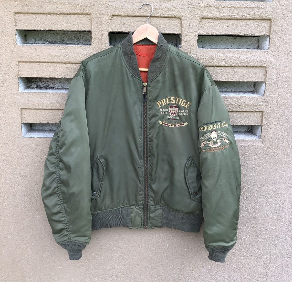 Vintage Vintage Air Force Intermedjate Ma-1 Bomber Jacket Size US L / EU 52-54 / 3 - 3 Thumbnail