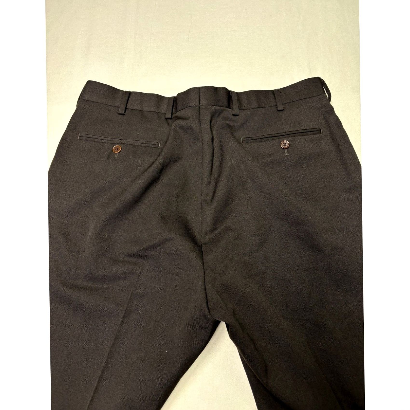 Brooks Brothers Brooks Brothers 1818 Madison Dress Pants Brown Wool Flat Front Straight Leg Men 36x34 Size US 36 / EU 52 - 7 Thumbnail