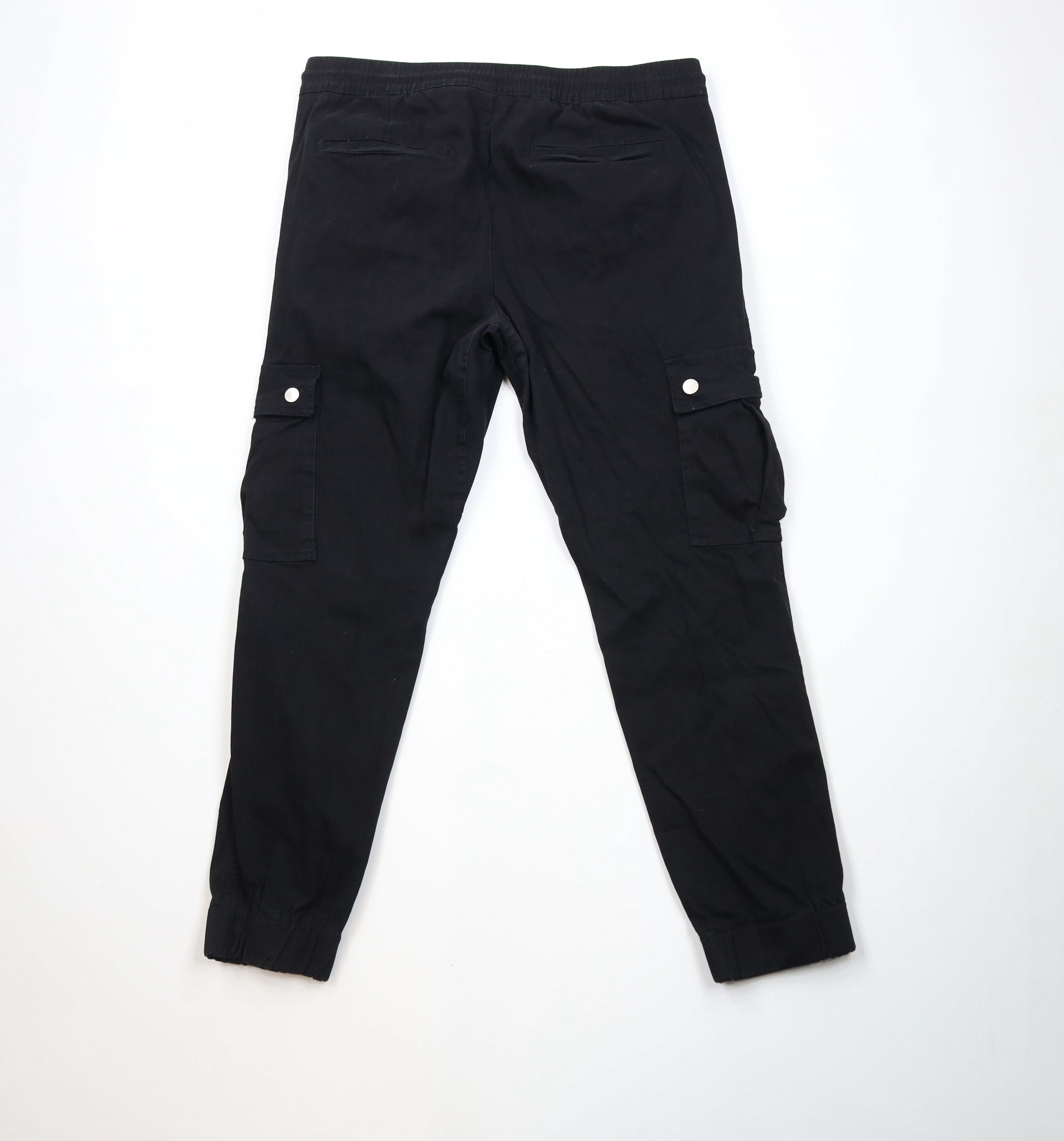 Vintage × WeSC WESC Streetwear Cuffed Cargo Joggers Jogger Pants Black Size US 36 / EU 52 - 10 Thumbnail