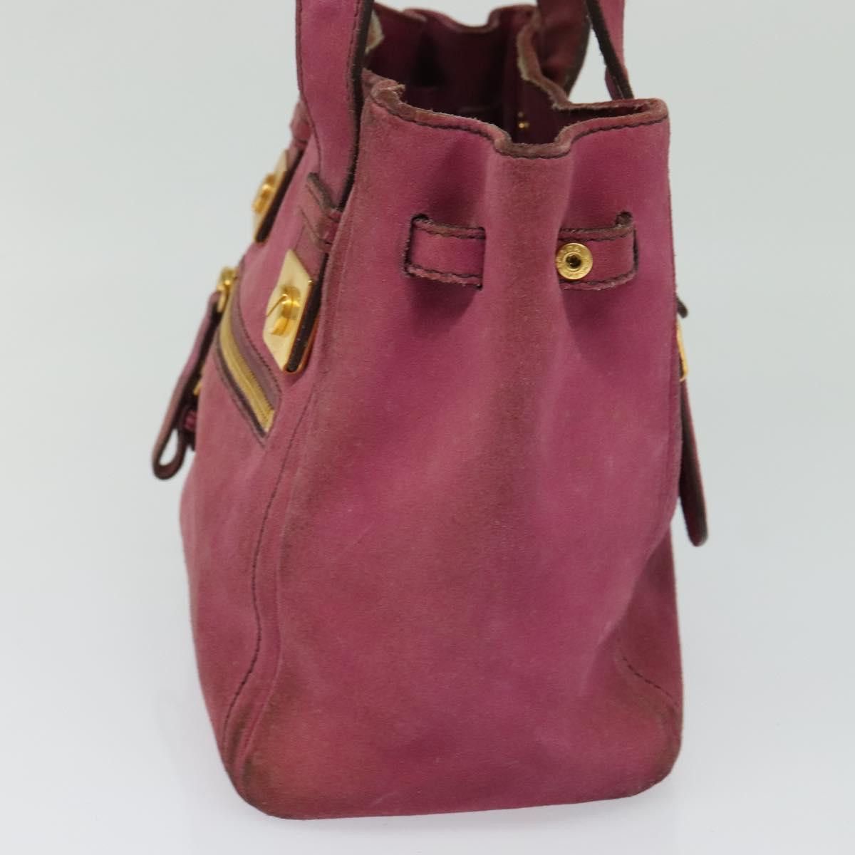 Prada PRADA Hand Bag Suede Pink Size ONE SIZE - 4 Thumbnail