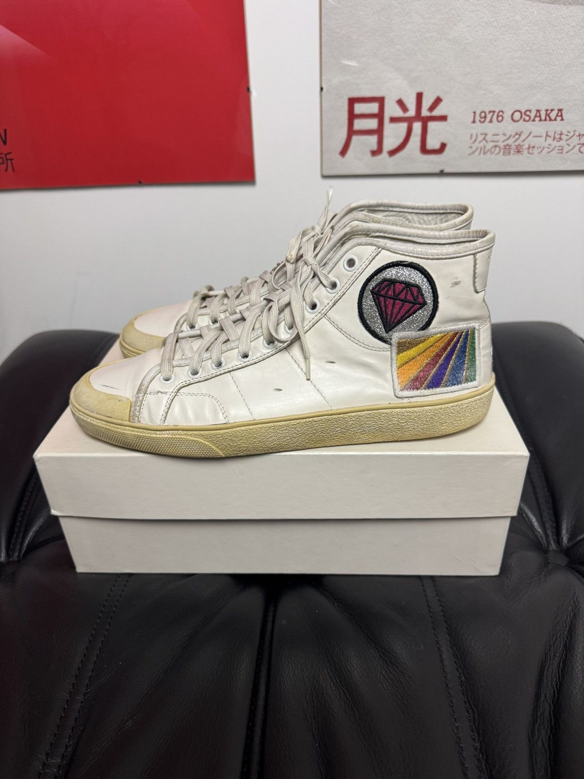 Hedi Slimane × Saint Laurent Paris SS16 Saint Laurent Paris SL37M High Top Hedi Slimane Diamond Size US 8 / EU 41 - 3 Thumbnail