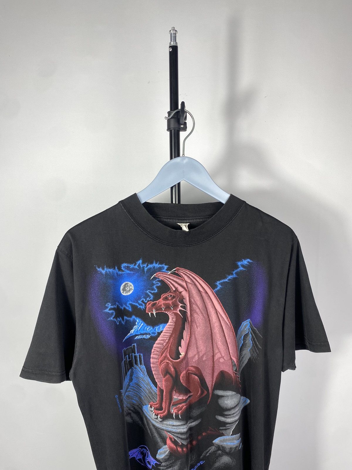 Japanese Brand × Vintage Vintage 90s Japan Rose Moonlight Dragon Big Logo Tee T shirt Size US M / EU 48-50 / 2 - 5 Thumbnail