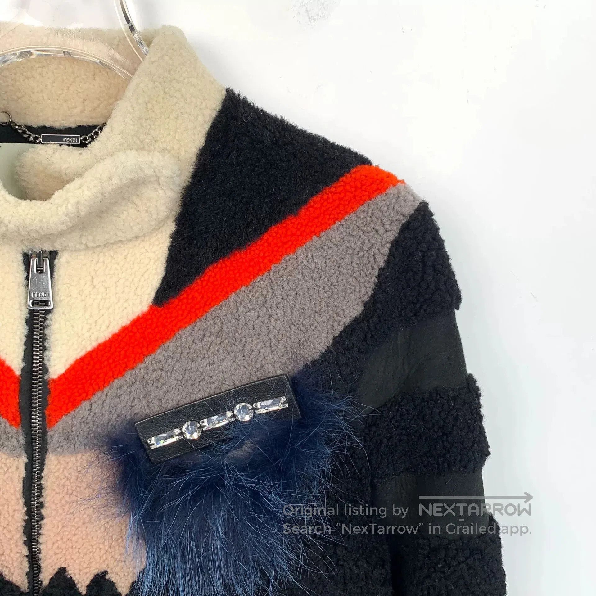 Fendi black furry monster zip jacket by fendi. Size US M / EU 48-50 / 2 - 3 Thumbnail