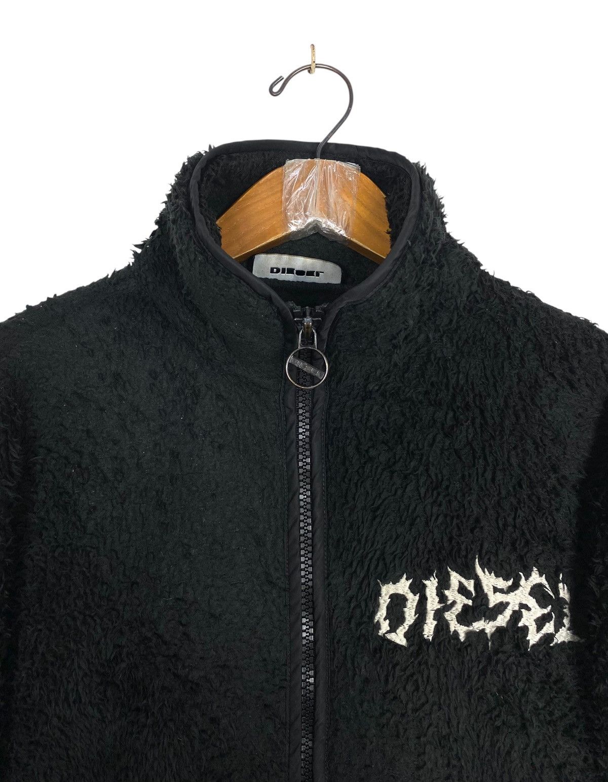 Diesel Rare‼️ Diesel Furry Full Zip Big Logo Sweatshirt Size US XL / EU 56 / 4 - 9 Thumbnail