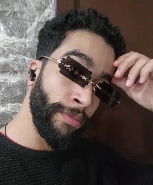 Electric Visual Rimless Razor Blade Rectangle Sunglasses Size ONE SIZE - 3 Thumbnail
