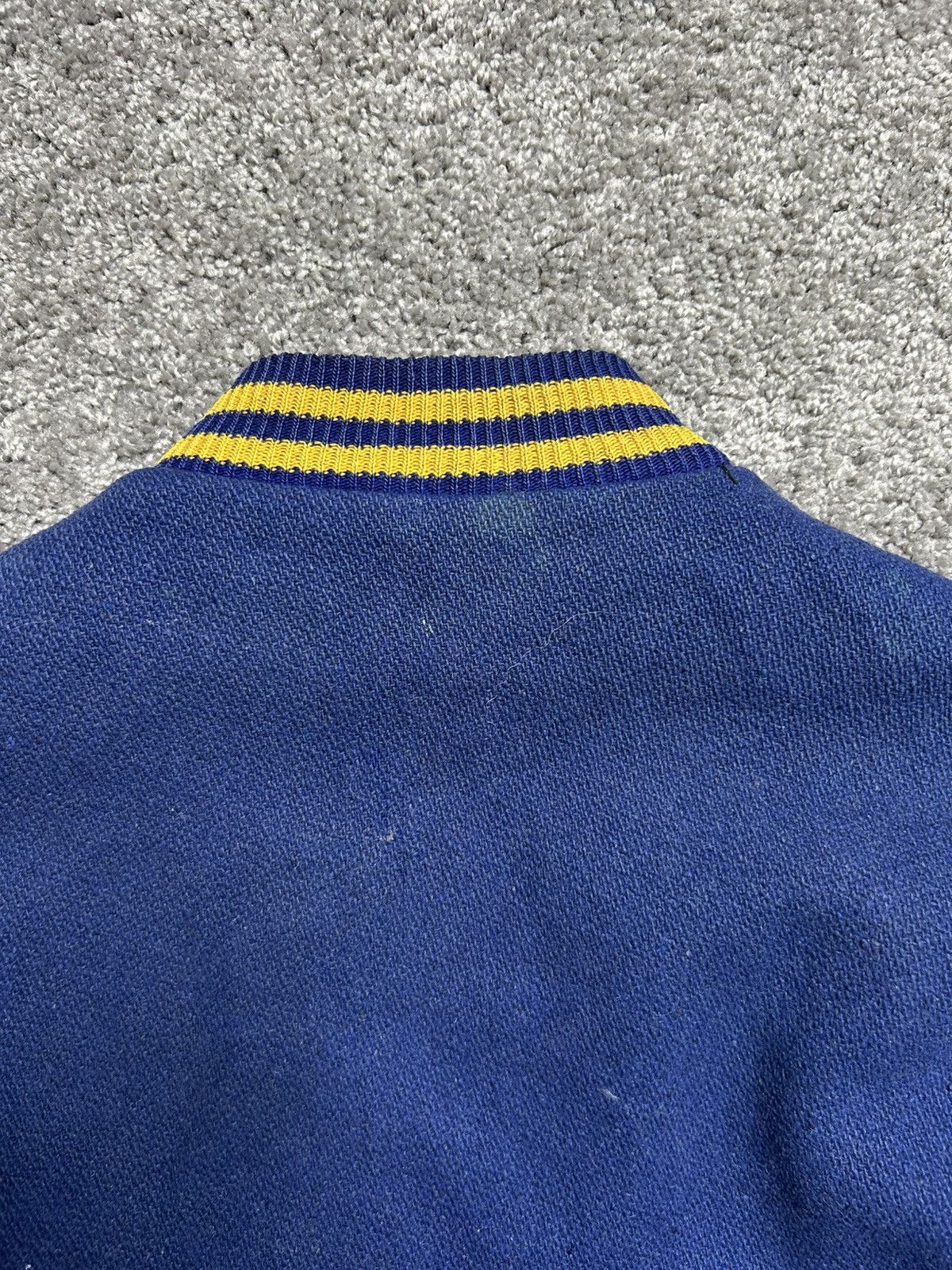 Delong Vintage 70s De Long Varsity Football Letterman Wool Jacket Size US M / EU 48-50 / 2 - 6 Thumbnail