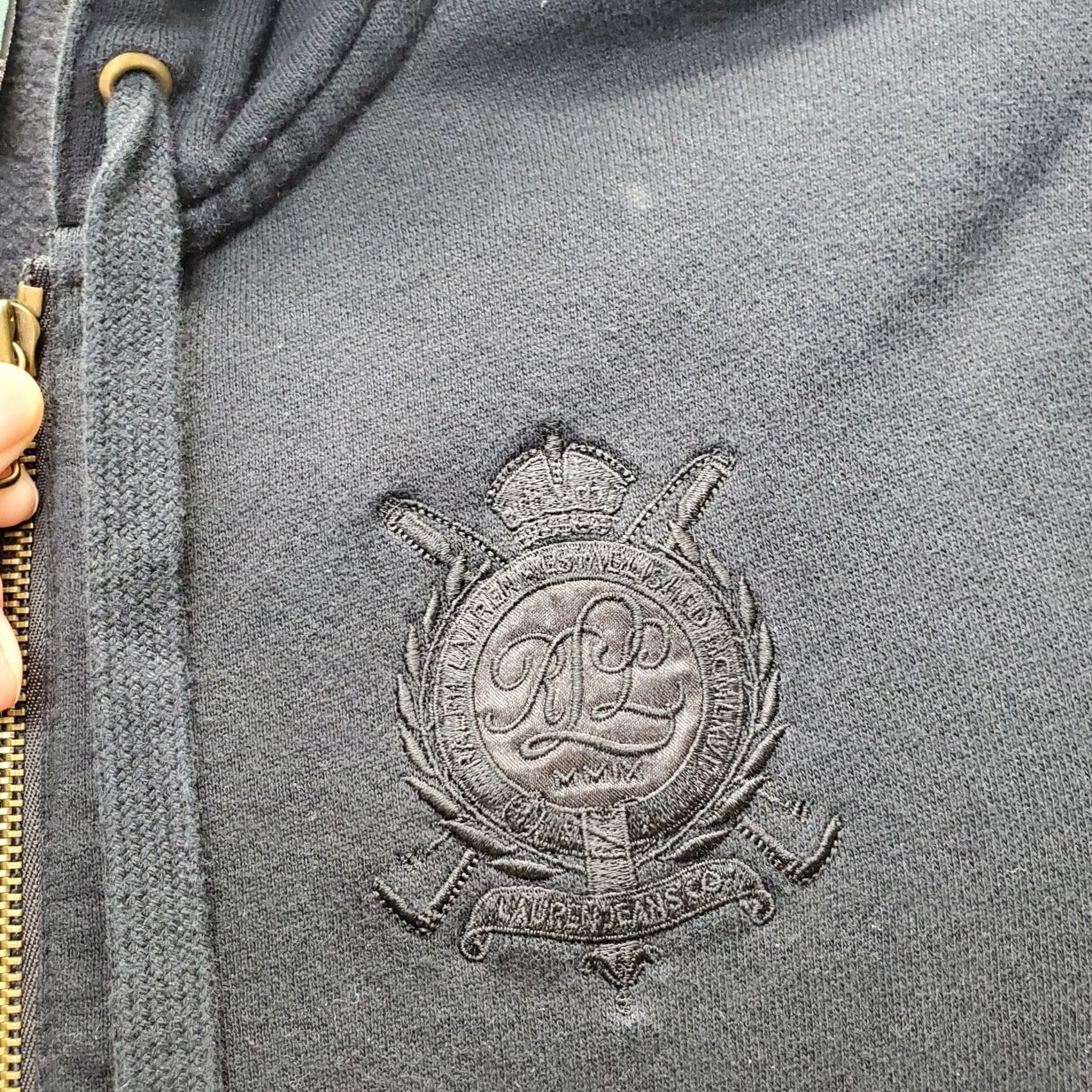 Ralph Lauren Lauren Ralph Lauren Hoodie Womens XS Black Crest Logo Full Zip Size XS / US 0-2 / IT 36-38 - 7 Thumbnail