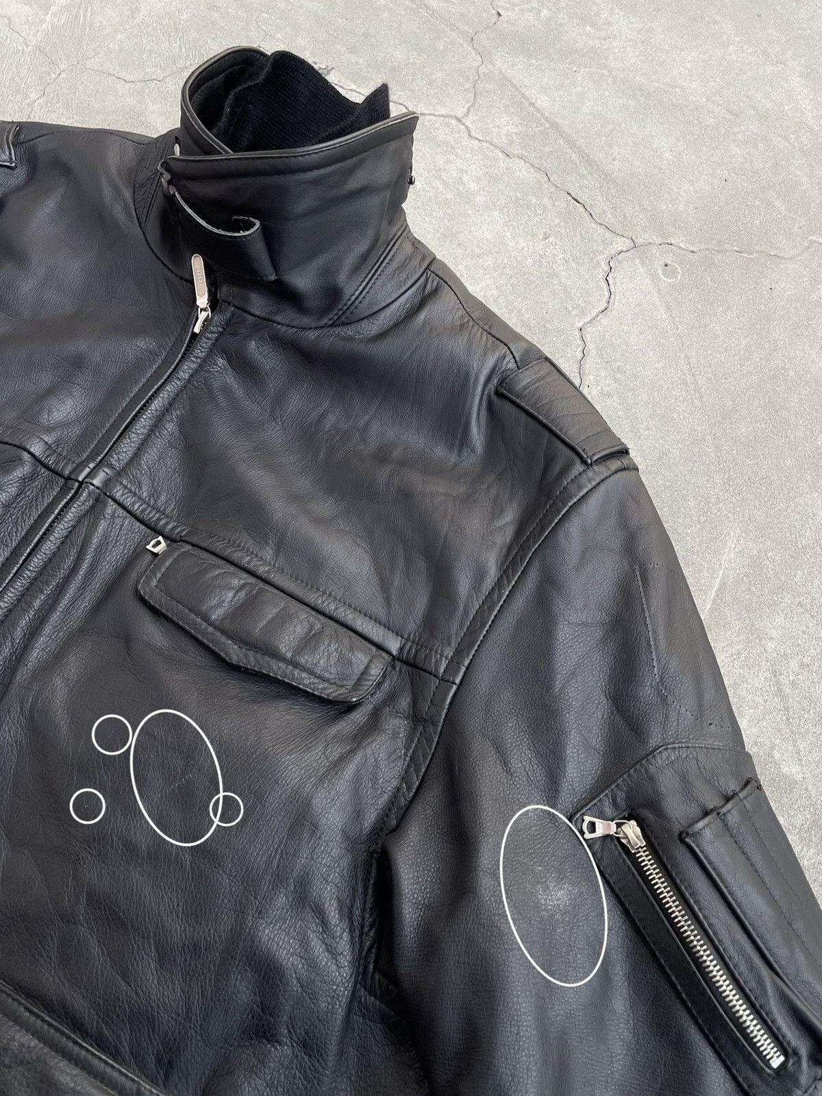 Vintage 1994 German Police Officer’s Jacket; Tanned Lambskin; Riri Size US XXL / EU 58 / 5 - 5 Thumbnail