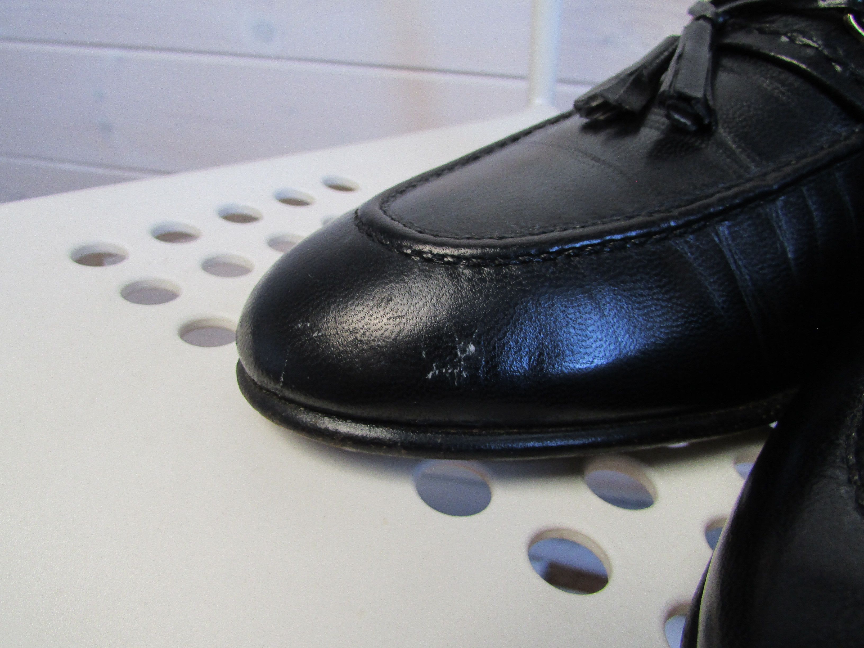 Carlos Santos Carlos Santos Men's Black Leather Loafers Size US 9.5 / EU 42-43 - 7 Thumbnail