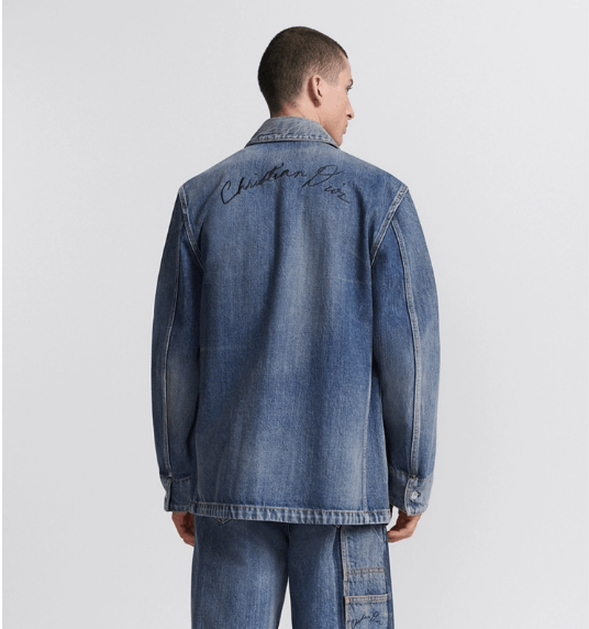 Dior o1w1db10525 493D49 Lily of the Valley Overshirt in Blue Size US S / EU 44-46 / 1 - 5 Thumbnail
