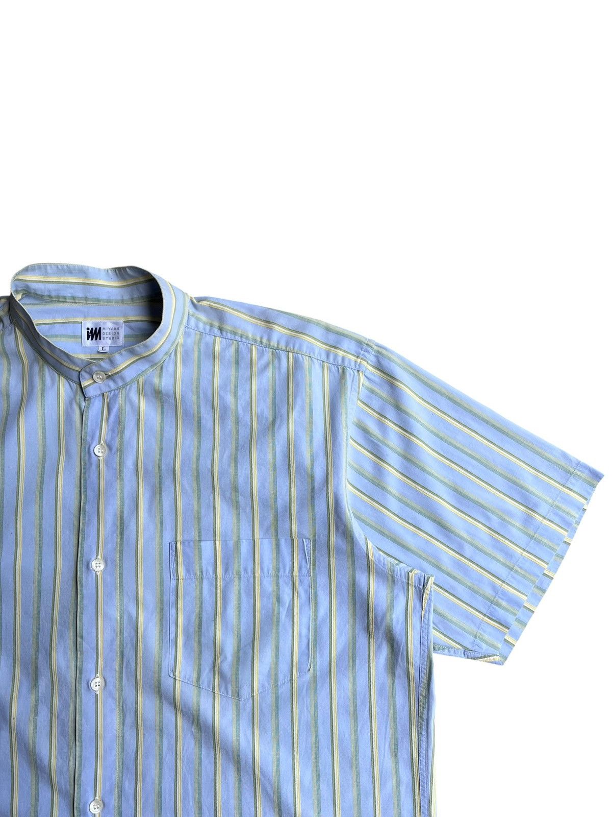 Issey Miyake IM Miyake Design Studio Shanghai Stripe Shirt Size US XL / EU 56 / 4 - 3 Thumbnail