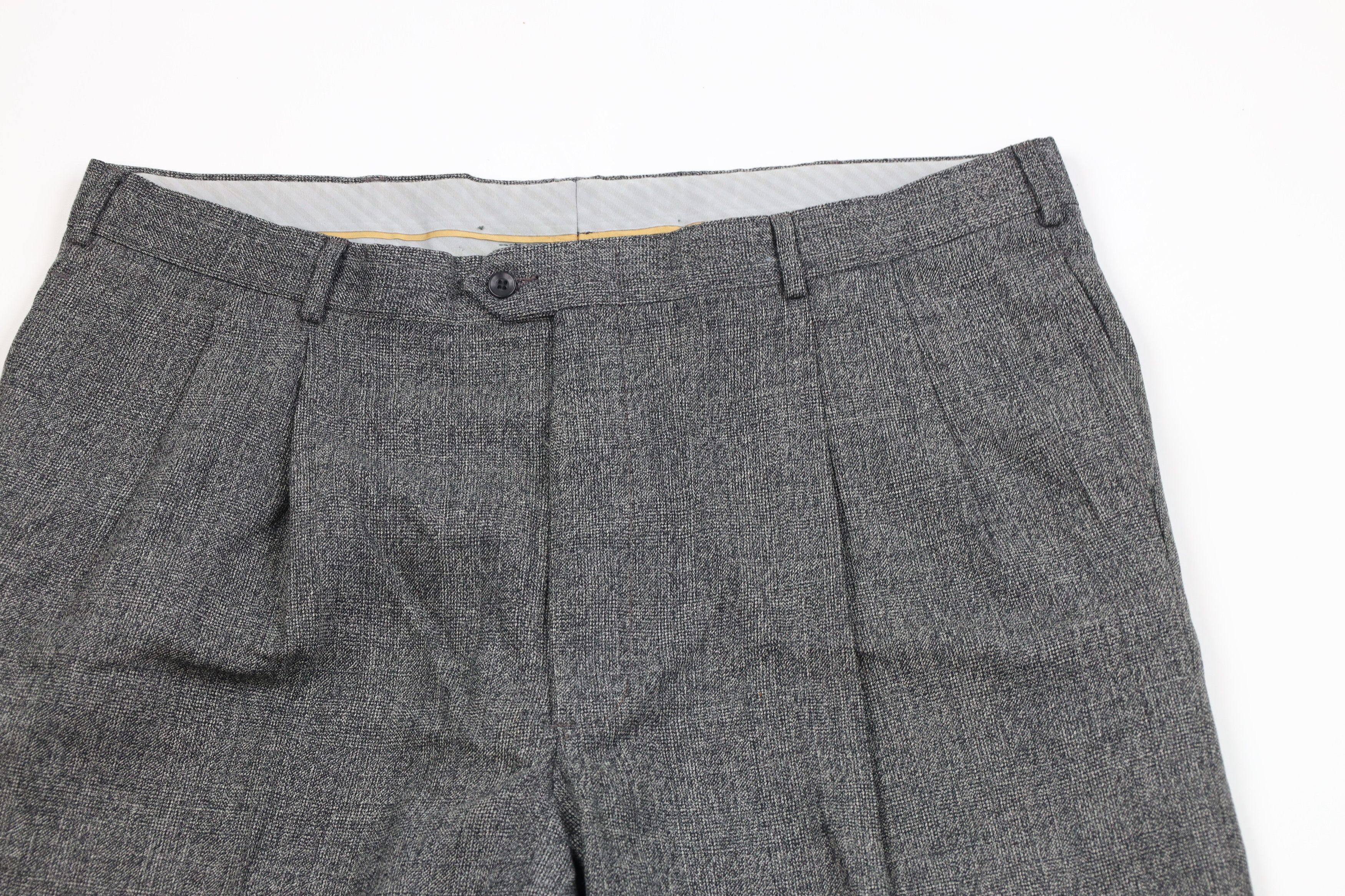 Vintage Vintage 70s Streetwear Wool Knit Wide Leg Bell Bottoms Pants Size US 38 / EU 54 - 2 Thumbnail