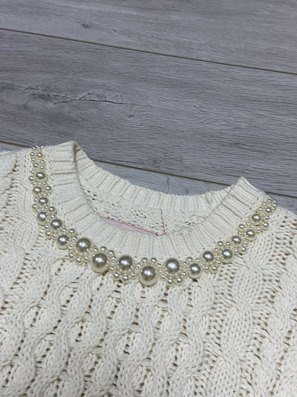 Simone Rocha Simone Rocha x H&M oversize knitted sweater pearls unisex Size US M / EU 48-50 / 2 - 6 Thumbnail
