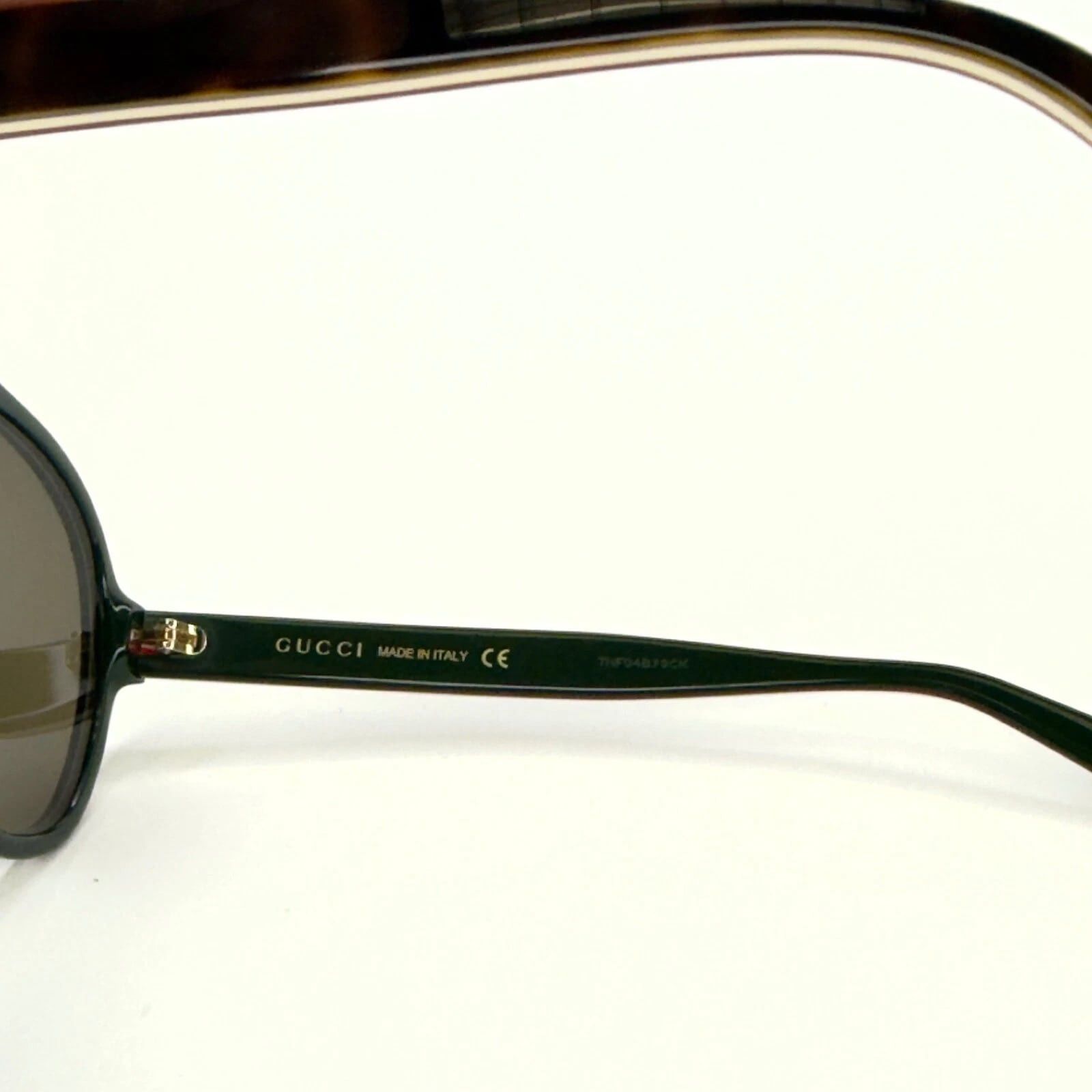 Gucci GUCCI GG0270S 0270 Havana Ivory Brown Aviator Sunglasses 003 Size ONE SIZE - 4 Thumbnail