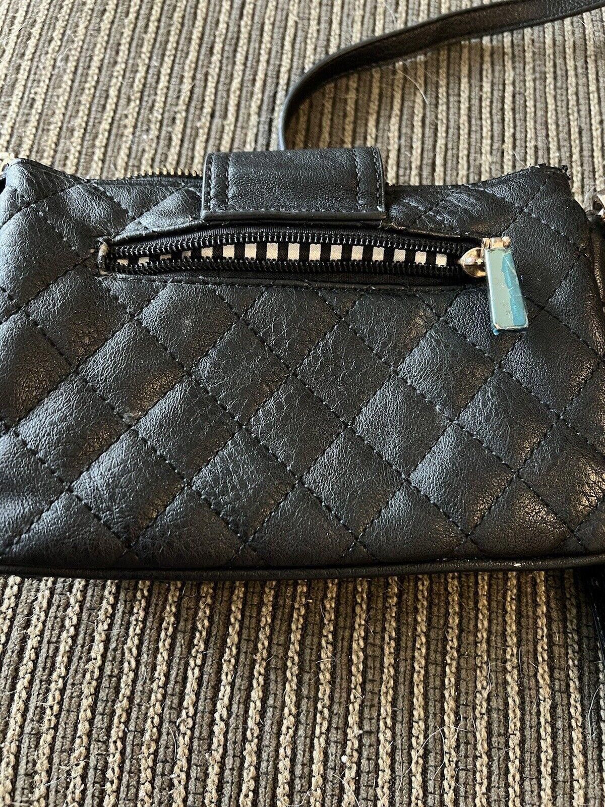 Designer Charming Charlie Crossbody Purse Black Leather Size ONE SIZE - 2 Thumbnail