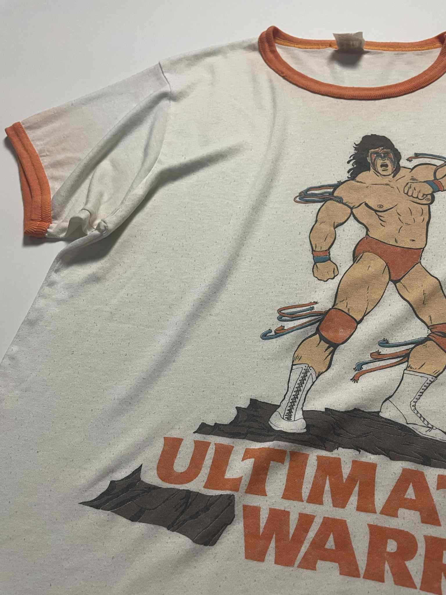 Vintage Vintage Ultimate Warrior WWF 80s Ringer Shirt Size US M / EU 48-50 / 2 - 11 Thumbnail