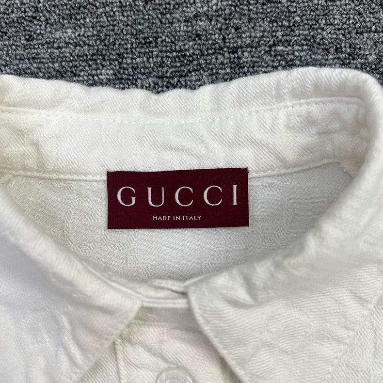 Gucci Gucci Double G dark pattern logo full-print denim dress Size XS / US 0-2 / IT 36-38 - 3 Thumbnail