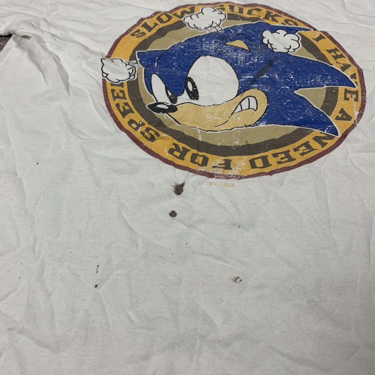 Vintage Vintage Y2K Sun Faded Sonic Graphic Tee Skate Streetwear S Size US S / EU 44-46 / 1 - 4 Thumbnail