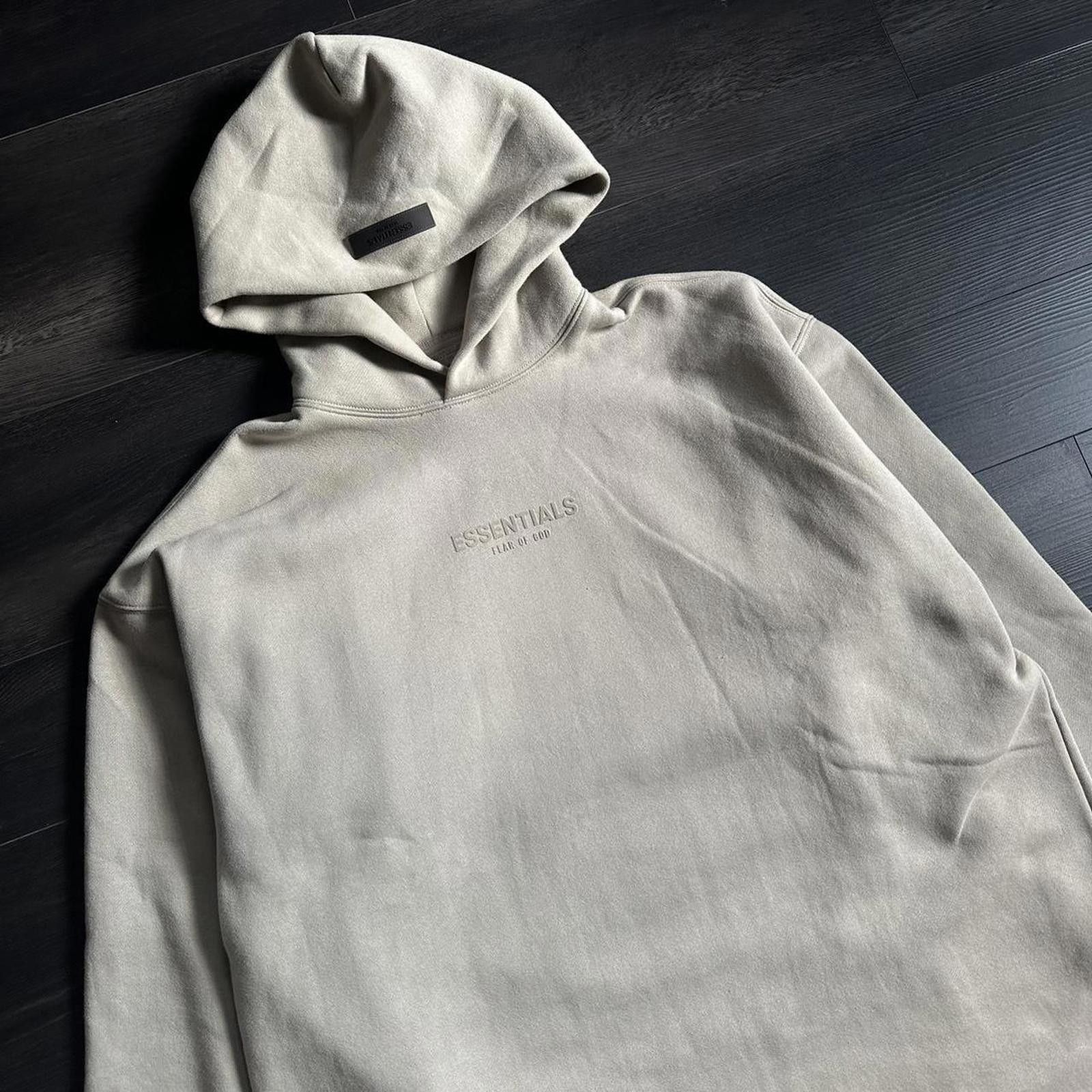 Essentials Essentials Men's Cream and Grey Hoodie Size M NEW Size US XL / EU 56 / 4 - 1 Thumbnail