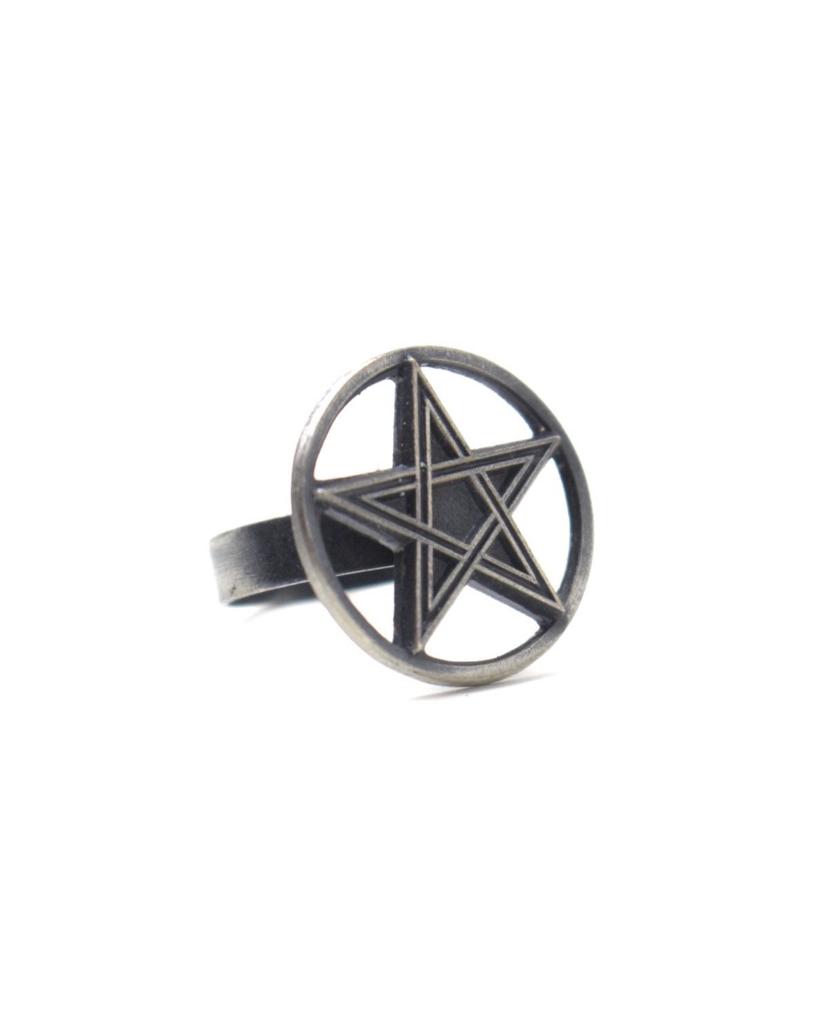 Hysteric Glamour 2000S JAPANESE MADE PENTAGRAM GOTHIC RING Size ONE SIZE - 2 Thumbnail