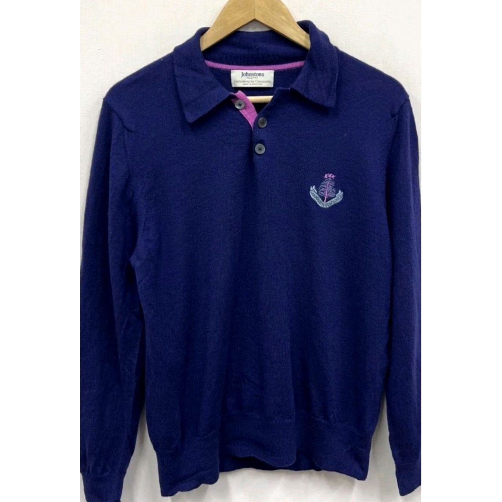 Vintage VINTAGE Johnstons Wool Pullover Jumper Exclusively for Carnoustie Mens Size M Blue Pullover Wool Jumper Mens Vintage Carnoustie Johnstons Boy/ Mens? Size US M / EU 48-50 / 2 - 2 Thumbnail