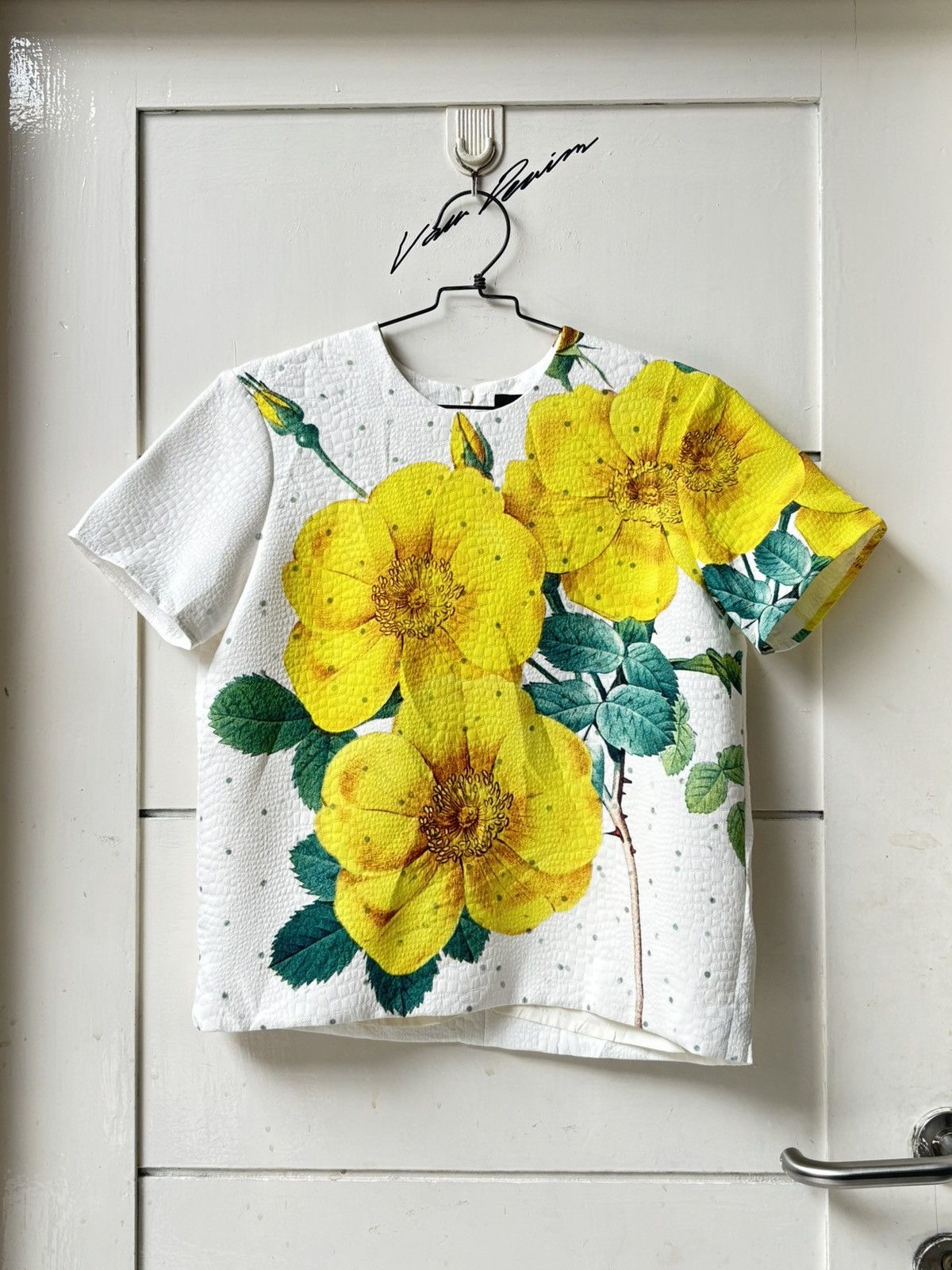 Akira AKIRA NAKA Flower Motive T-shirt Size XS / US 0-2 / IT 36-38 - 1 Thumbnail