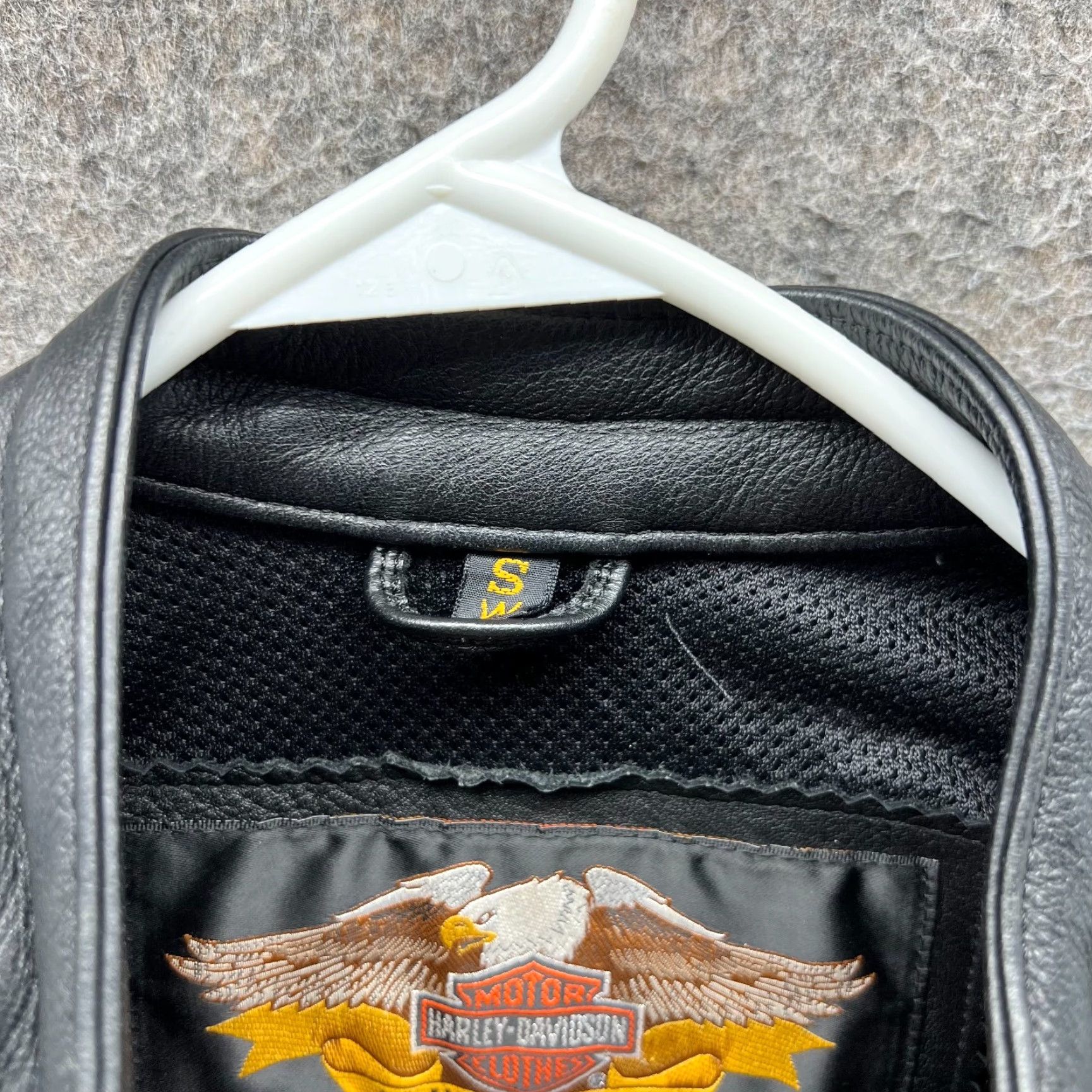 Harley Davidson VINTAGE Harley-Davidson Leather Jacket Womens Small Black 90s Size S / US 4 / IT 40 - 5 Thumbnail