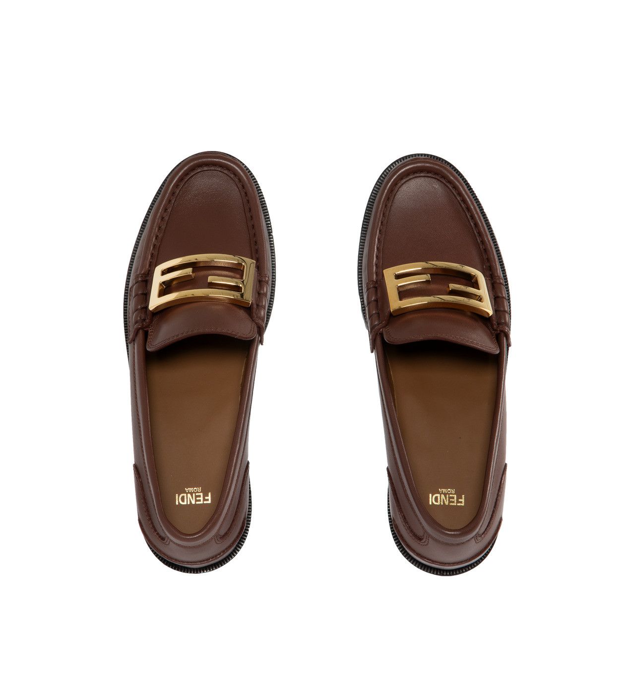Fendi o1w1db10325 8D8450 Loafers in Brown Size US 7 / IT 37 - 4 Thumbnail