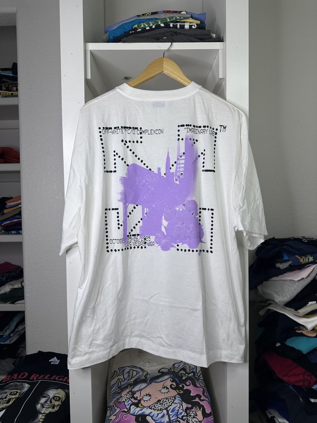 2025 OFF-WHITE COMPLEXCON LAS VEGAS EXCLUSIVE MERCH T SHIRT