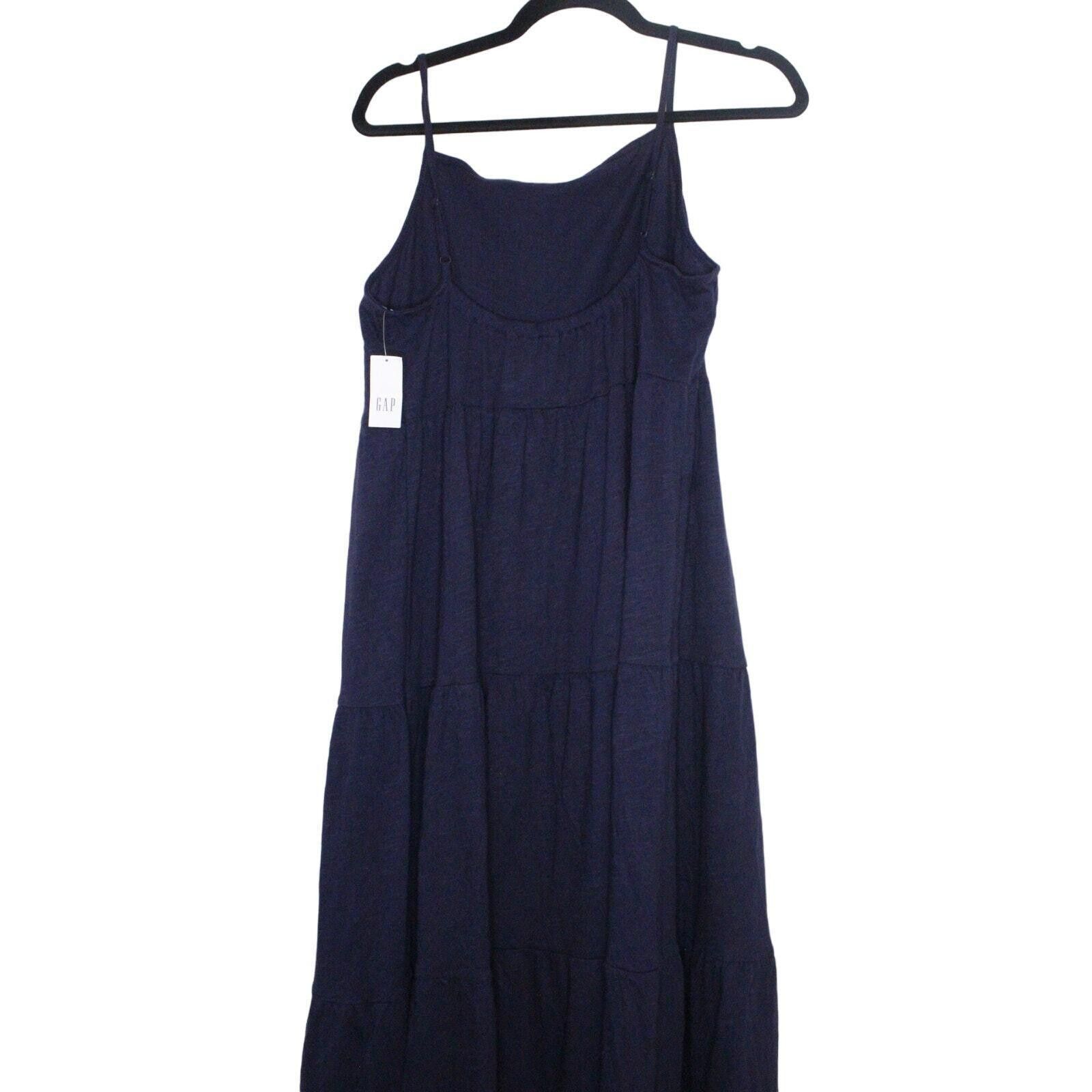 Gap Gap Women's Pleated Maxi Dress Navy Blue Size Medium Size M / US 6-8 / IT 42-44 - 3 Thumbnail