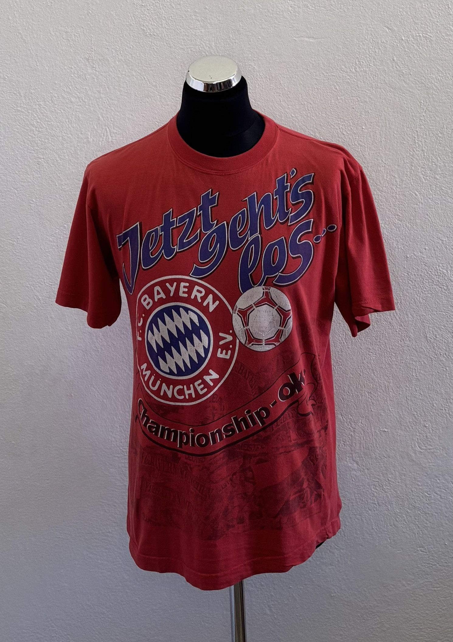 Vintage Bayern Munich Championship 1994 T-Shirt Size L Size US L / EU 52-54 / 3 - 1 Thumbnail