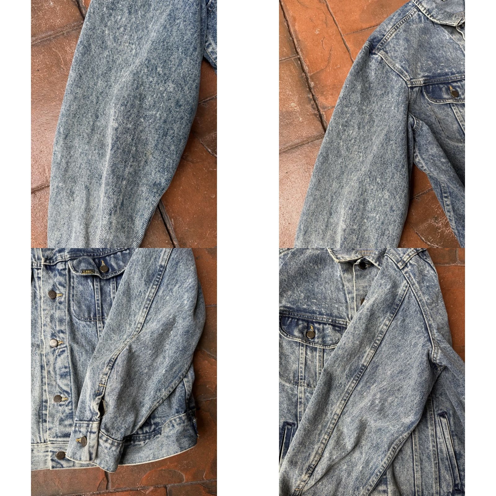 Lee VINTAGE Lee Riders Denim Jean Trucker Jacket Large USA Made Size US 33 - 8 Thumbnail